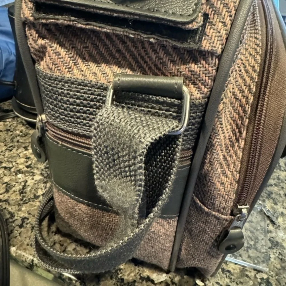 Samsonite Silhouette 4‎ Tweed Carry On Bag Travel Luggage Gray Pink Vintage 1987